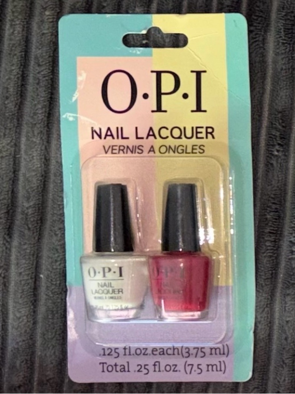OPI Nail Lacquer Twin Pack - White & Red